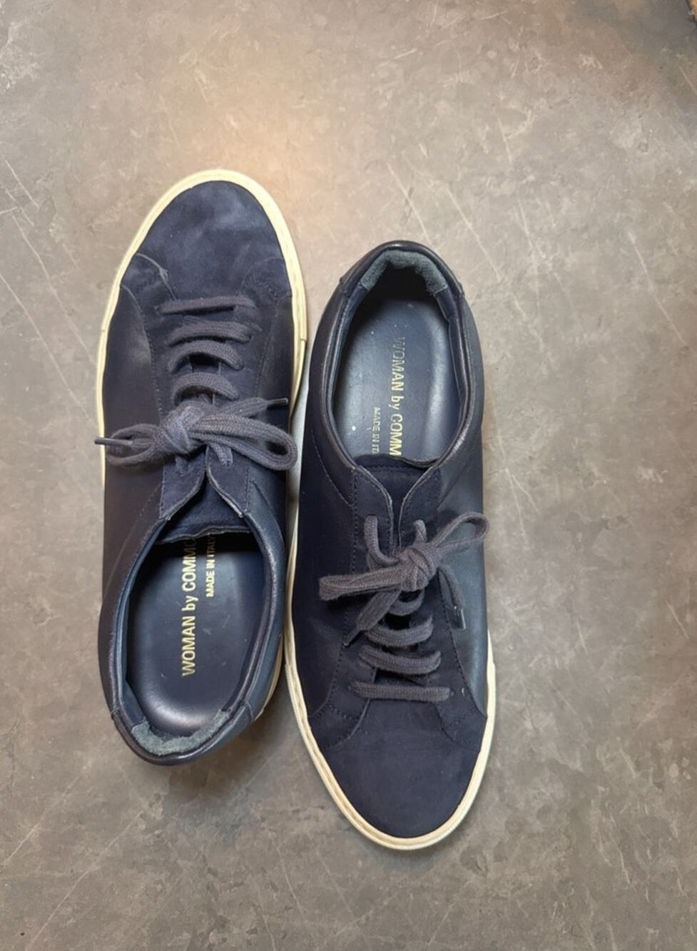 Common Projects WOMAN line Navy Achilles Retro Low - Women's Size EU 38/US8
